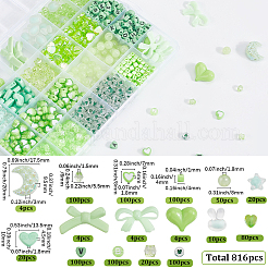 816Pcs Acrylic Beads&nbsp;MACR-SP0001-65B