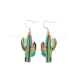 Alloy Enamel Dangle Earrings&nbsp;WG1BE30-01