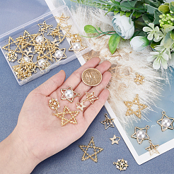 40Pcs 5 Style Alloy Pendants&nbsp;FIND-PH0004-11
