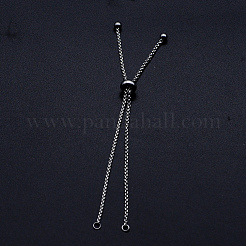 Tarnish Resistant Adjustable 201 Stainless Steel Slider Bracelets Making&nbsp;STAS-S105-JN646-1