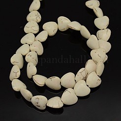 Synthetic Magnesite Beads Strands&nbsp;G-E017-11x12x6mm
