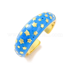 Brass Open Cuff Rings&nbsp;RJEW-U009-14G