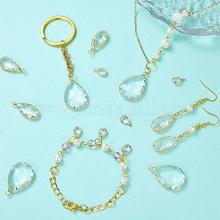 18Pcs 3 Styles Glass Charms&nbsp;KK-SZ0002-63