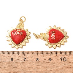 Brass Pendants&nbsp;KK-CBA2F11-13A-G