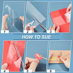 A5 Transparent PET Double Sided Adhesive Stickers&nbsp;AJEW-WH0513-22