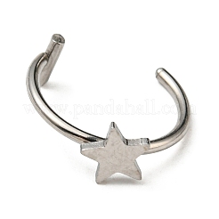 Non-Tarnish 304 Stainless Steel Eyebrow Ring&nbsp;AJEW-H140-04P