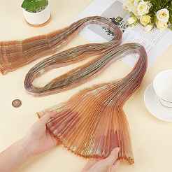 Polyester Mermaids Pleated Fabric&nbsp;DIY-WH20002-673A