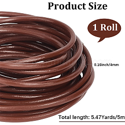 5M Round Cowhide Leather Cord&nbsp;WL-CL0001-32A-01