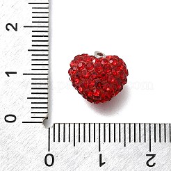 Rhinestone Clay Brass Beads&nbsp;KK-D295-09P