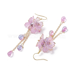 Flower Dangle Earrings&nbsp;EJEW-TA00636-03