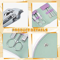 18Bags 6 Colors 410 Stainless Steel Manicure Tool Set with Storage Case&nbsp;MRMJ-WA0001-09