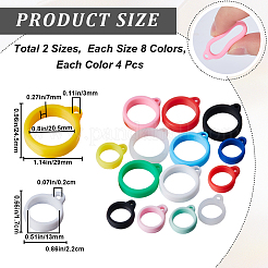 64Pcs 16 Style Silicone Pendant&nbsp;SIL-CP0001-11