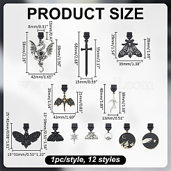 12Pcs Gothic Plastic Mobile Dustproof Plugs&nbsp;HJEW-ME00123