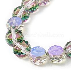 Electroplate Glass Beads Strands&nbsp;EGLA-L045-G-HR01