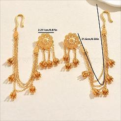 Vintage Flower with Bell Alloy Dangle Stud Earrings&nbsp;IQ1825