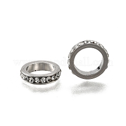 Brass Rhinestone Spacer Beads&nbsp;RB-H252-01P