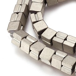 Electroplated Non-magnetic Synthetic Hematite Beads Strands&nbsp;G-P392-W03