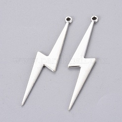 Tibetan Style Alloy Lightning Bolt Big Pendants&nbsp;X-PALLOY-AD92395-AS-LF