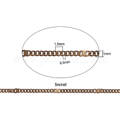 Soldered Brass Coated Iron Curb Chains&nbsp;CH-CJ0001-01A-AB