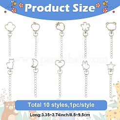 10Pcs Alloy Swivel Clasps&nbsp;HJEW-YW00207