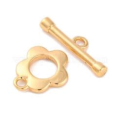 Rack Plating Eco-Friendly Brass Toggle Clasps&nbsp;KK-S403-14G