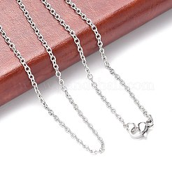 Tarnish Resistant Trendy Unisex 304 Stainless Steel Cable Chain Necklaces&nbsp;X-NJEW-L043-16P