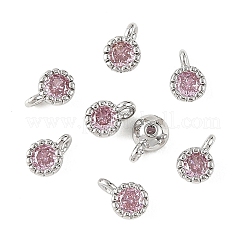 SHEGRACE Brass Pave Cubic Zirconia Charms&nbsp;XGRQ5K045-832P-B