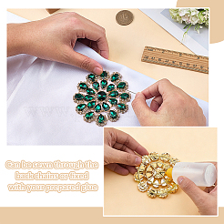 Brass Rhinestone Applique&nbsp;DIY-FG0009-87C