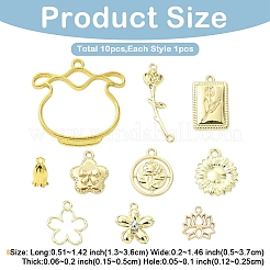 10Pcs 10 Styles Alloy Pendants&nbsp;FIND-YW0010-87
