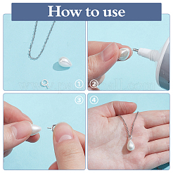 96Pcs 8 Colors 201 Stainless Steel Peg Bails Pendants&nbsp;STAS-ME0002-95