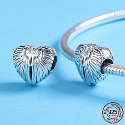 925 Sterling Silver European Beads&nbsp;STER-FF0009-08AS-13