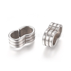 Non-Tarnish 201 Stainless Steel Slide Charms/Slider Beads&nbsp;STAS-L238-057B-P