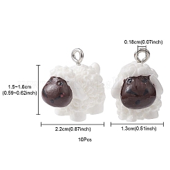 Opaque Resin Pendants&nbsp;RESI-YW0001-40