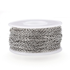 Tarnish Resistant 304 Stainless Steel Cable Chains&nbsp;CHS-F003-09P-D