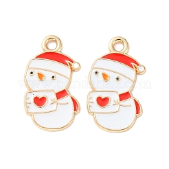 Christmas Alloy Enamel Pendants&nbsp;ENAM-D047-07G-03