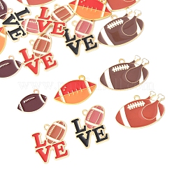 16Pcs 6 Styles Alloy Enamel Pendants&nbsp;ENAM-FS0002-44