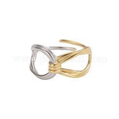 304 Stainless Steel Rings for Women&nbsp;STAS-OY017-66G