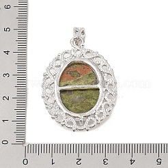 Natural Unakite Pendants&nbsp;G-A226-03P-03
