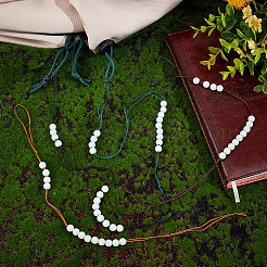 4Pcs Luminous Plastic Bead Pendant Decoration&nbsp;HJEW-DR00014