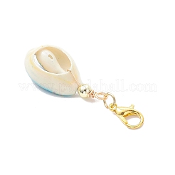Printed Cowrie Shell Pendant Decorations&nbsp;HJEW-JM03787