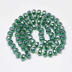 Electroplate Glass Beads Strands&nbsp;EGLA-Q083-8mm-A01