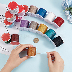 18 Rolls 18 Colors Round Metallic Cord&nbsp;MCOR-BC0001-01B