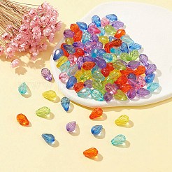 100Pcs Transparent Acrylic Beads&nbsp;MACR-YW0002-10
