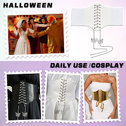 PU Leather Wide Elastic Corset Belts&nbsp;FIND-WH0199-335A