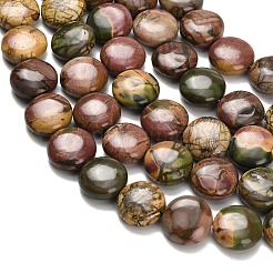 Natural Picasso Stone/Polychrome Jasper Beads Strands&nbsp;G-Z110-E02