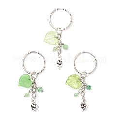 3Pcs Leaf Acrylic Keychains&nbsp;KEYC-JKC01405
