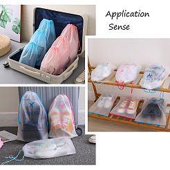 12Pcs 2 Colors  Makrofol Semi-transparent Drawstring Bag&nbsp;CON-MB0001-13