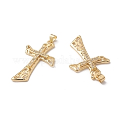 Rack Plating Brass Pendants&nbsp;KK-D087-34G