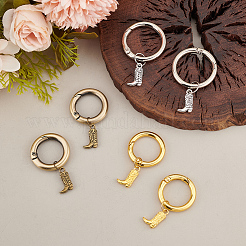 6Pcs 3 Colors Boot Alloy Shoe Charms&nbsp;HJEW-AB00734