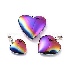 Electroplate Non-magnetic Synthetic Hematite Pendants&nbsp;G-I315-01C